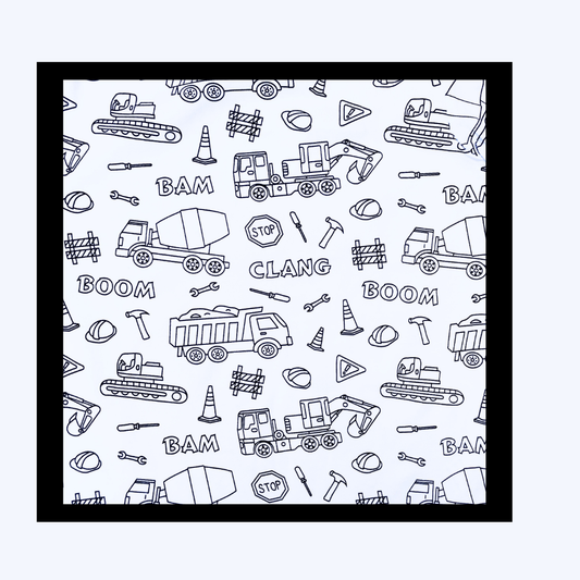 Pyjamas med gravemaskiner