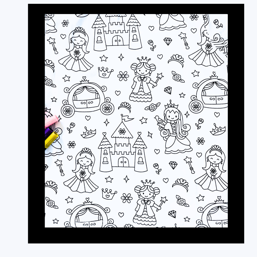 Pyjamas med prinsesser og slotte