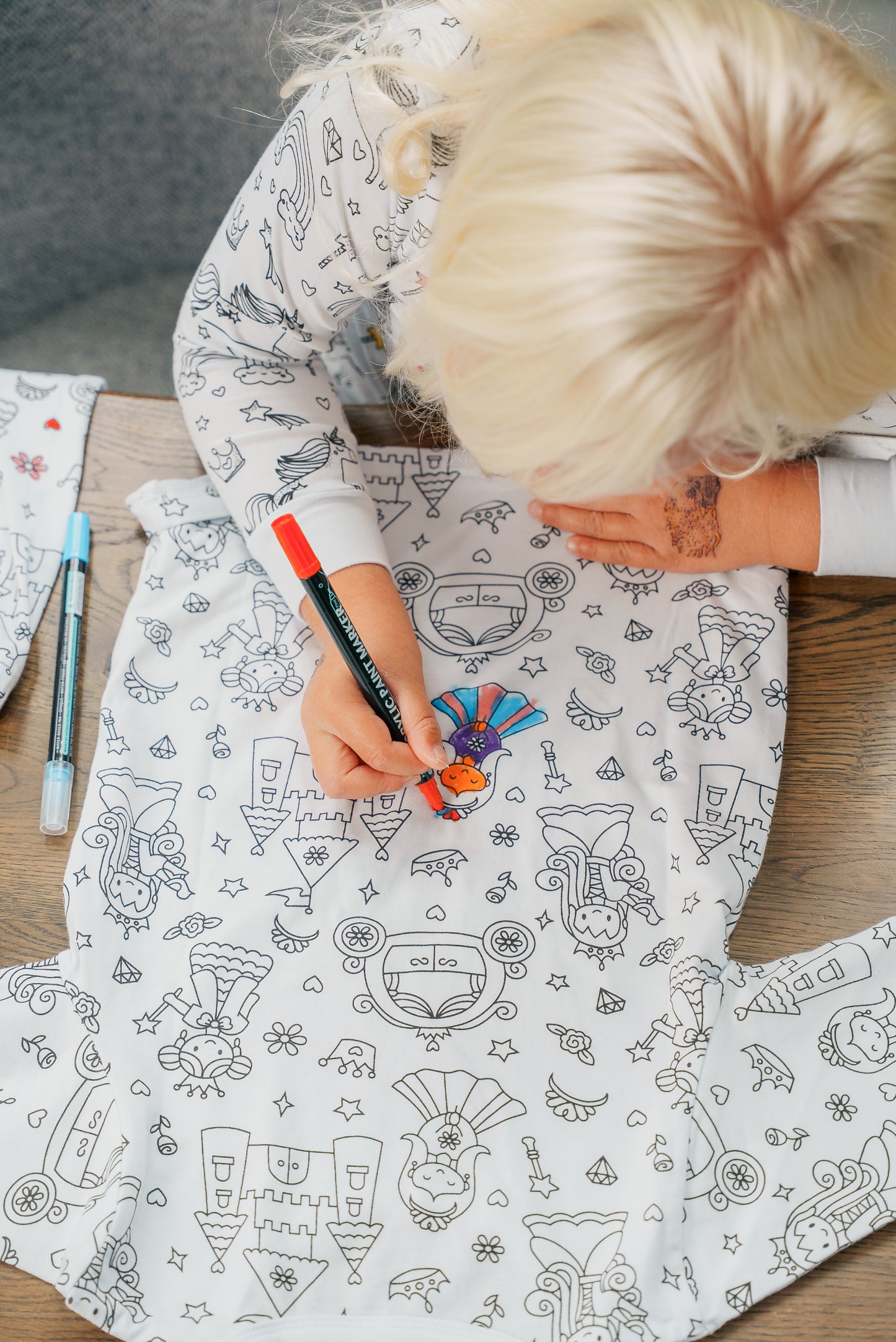 Pyjamas med prinsesser og slotte