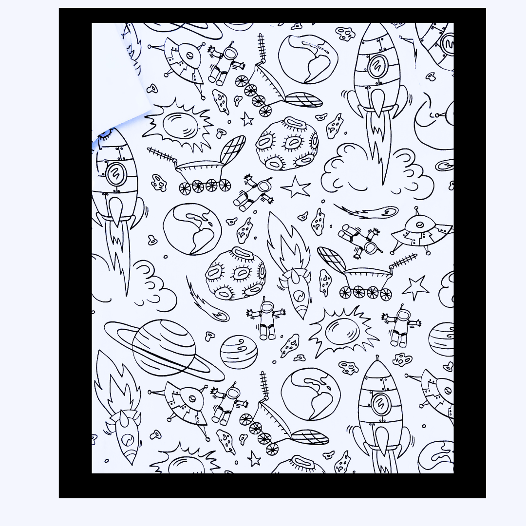 Pyjamas med rumraketter