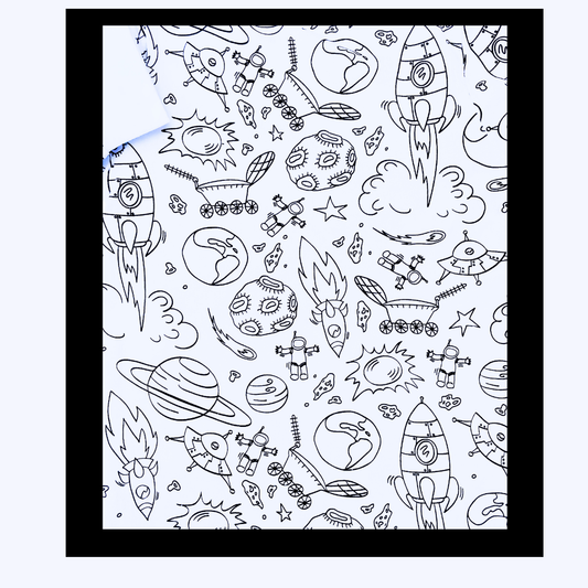 Pyjamas med rumraketter